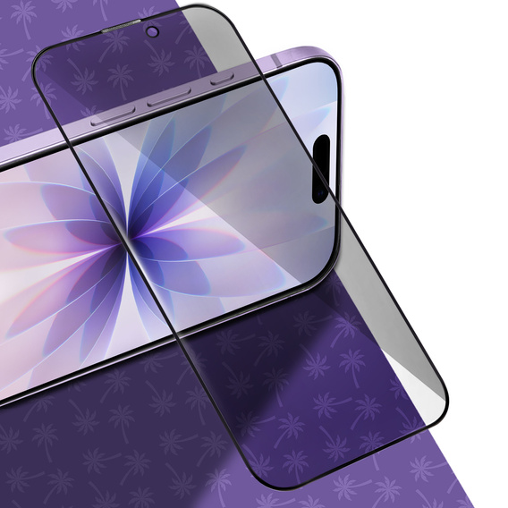 Tmavé sklo na ochranu súkromia Shy Palm pre iPhone 17