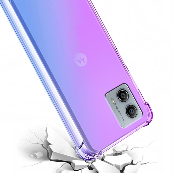 Puzdro pre Motorola Moto G53 5G, Gradient Dropproof, Fialová / modrá