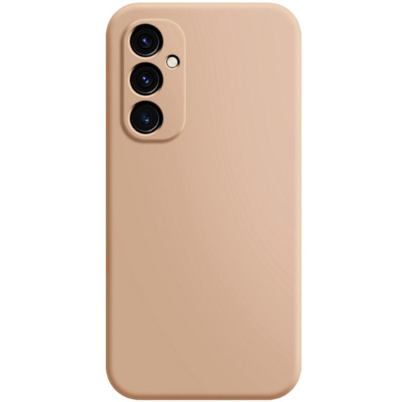 Puzdro pre Samsung Galaxy A15, Silicone Lite, ružové + sklo 9H