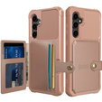 Puzdro pre Samsung Galaxy S23 FE, Card Holder Kickstand, ružové