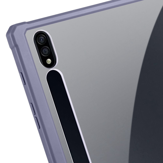 Puzdro pre Samsung Galaxy Tab S7 Plus / Tab S7 FE, Smartcase Hybrid, so slotom na stylus, fialové