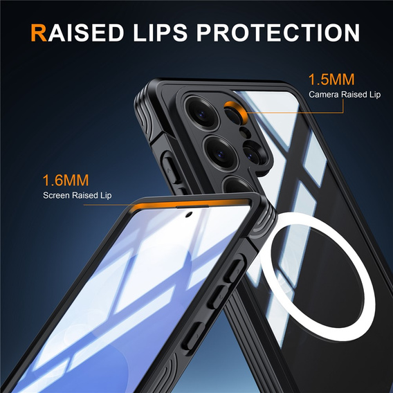 Odolné puzdro so sklom, pre MagSafe pre Samsung Galaxy S26 Ultra