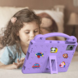 Detské puzdro pre Lenovo Tab M11, Cute Patterns, so stojanom, fialové