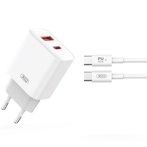 Sieťová nabíjačka USB-C 20 W s káblom USB-C – USB-C pre smartfóny, tablety a iné zariadenia s portom USB-C
