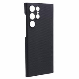 Puzdro pre Samsung Galaxy S22 Ultra, Aramid Fiber Cover, čierne