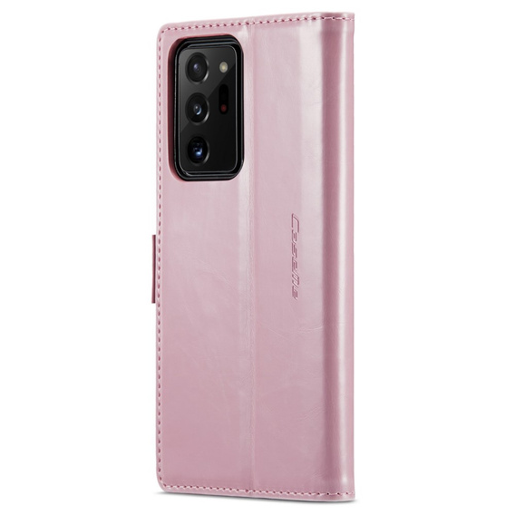 CASEME flipové puzdro pre Samsung Galaxy Note 20 Ultra, Waxy Textured, ružové