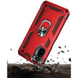 Pancierované obal na mobil pre Xiaomi Redmi Note 10 / 10S, Nox Case Ring, červené