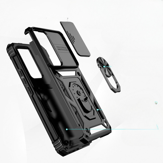 Obal na mobil pre Xiaomi 12T 5G / 12T Pro 5G, CamShield Slide, čierne