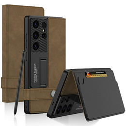 Flipové puzdro pre Samsung Galaxy S25 Ultra, GKK Card Slot Wallet, čierne