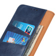 Klapkové puzdro pre Samsung Galaxy S25 Edge, Crazy Horse Wallet, modré