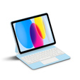 Puzdro s klávesnicou pre iPad 10.9" 2022 (10 gen.) / iPad 11" 2025 A16 (11 gen.), Magnetic Keyboard Touchpad, modré
