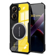 Puzdro pre Xiaomi Poco X7 Pro 5G, s magnetickým štítkom, transparentné / čierne