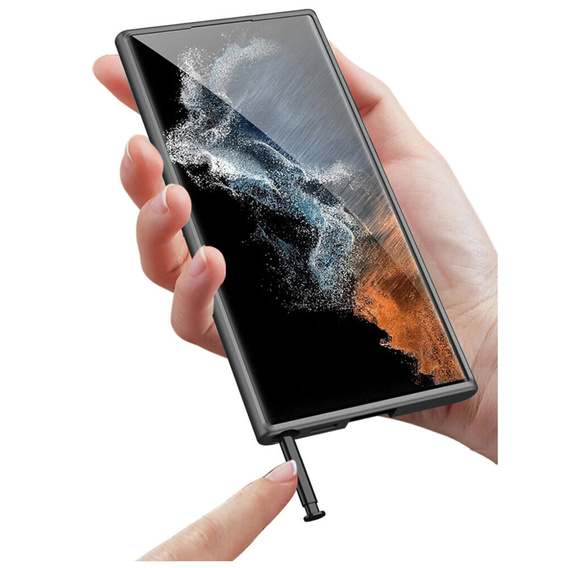 Obal na mobil pre Samsung Galaxy S24 Ultra, GKK Slim CamShield, čierne
