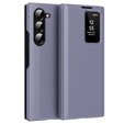 Flipové puzdro pre Samsung Z Fold5 5G, Smart View Wallet, levanduľové