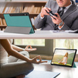 Puzdro pre Samsung Galaxy Tab S9, Smartcase s priestorom pre stylus, zelený