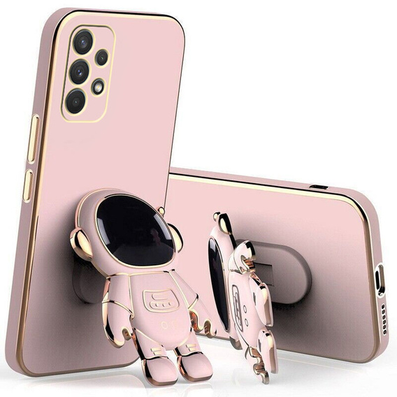 Obal na mobil pre Samsung Galaxy A13 4G, Astronaut, ružové rose gold