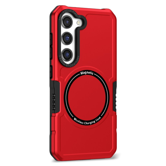 Obal na mobil pre Samsung Galaxy S23 Plus, Protective MagSafe, červené