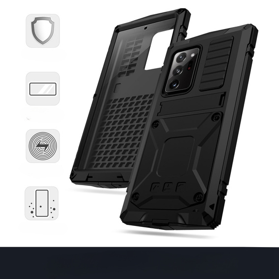 Obrnené puzdro pre Samsung Galaxy Note 20 Ultra, R-JUST, čierne
