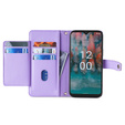 Klapkové puzdro pre Nokia G42, Wallet Zipper Pocket, fialové