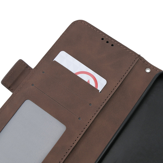 Klapkové puzdro pre Oppo A58 4G, Card Slot, hnedé