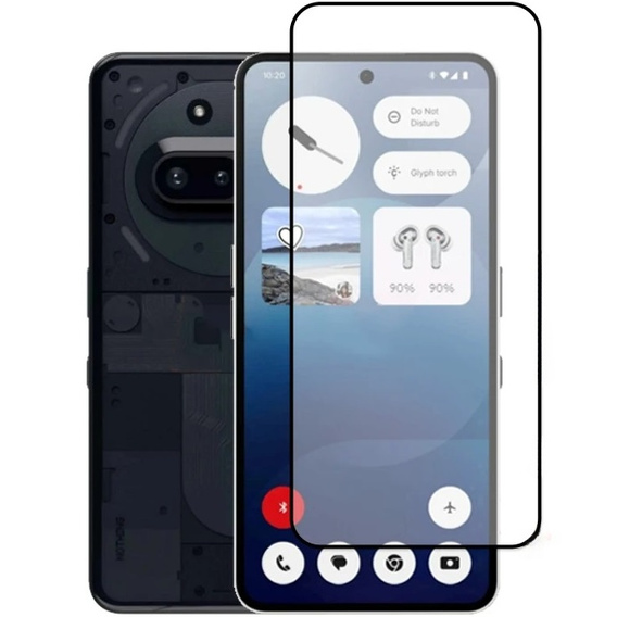 3D tvrdené sklo pre Nothing Phone 3A, čierny rám