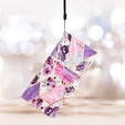 Klapkové puzdro pre Samsung Galaxy A25 5G, Wallet, marble & flowers, ružové + 9H sklo