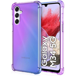 Puzdro pre Samsung Galaxy M34 5G, Gradient Dropproof, Fialová / modrá