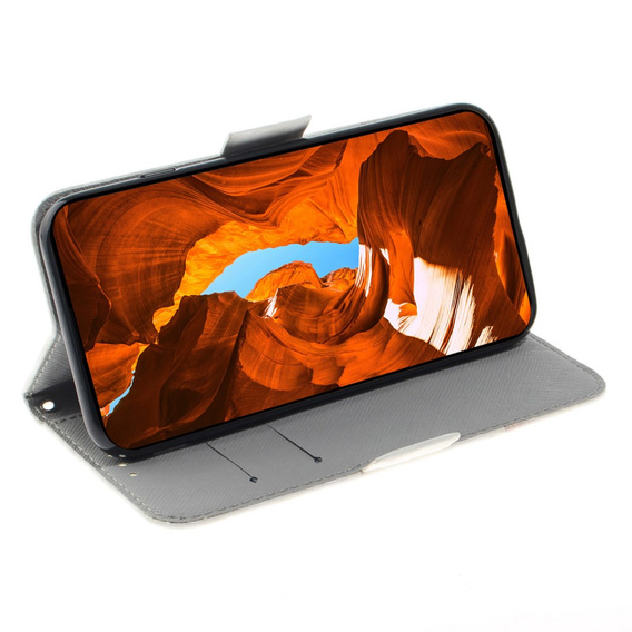 Klapkové puzdro pre Infinix Hot 40i, Wallet, Flowers biele