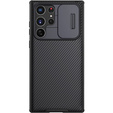 Puzdro pre Samsung Galaxy S22 Ultra, pancierované Nillkin, CamShield Pro, čierne