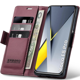 ERBORD Lesklé puzdro Litchi pre Xiaomi Poco F8 Pro