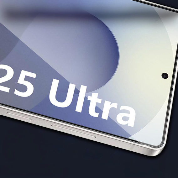 3D tvrdené sklo pre Samsung Galaxy S25 Ultra, čierny rám