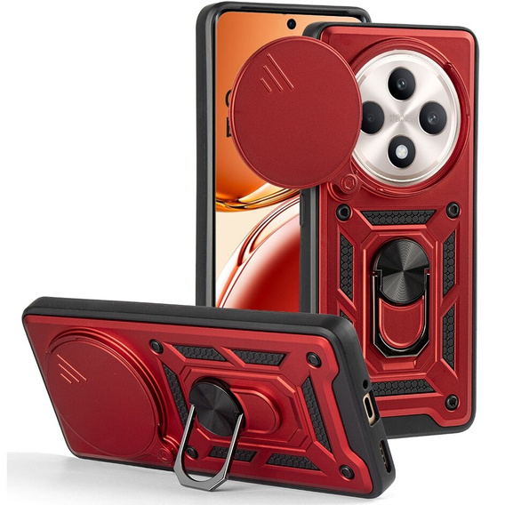 Obal na mobil pre Oppo Reno 12FS / 12F, CamShield Slide, červené