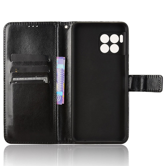 Klapkové puzdro pre T Phone 2 Pro 5G, Crazy Horse Wallet, čierne