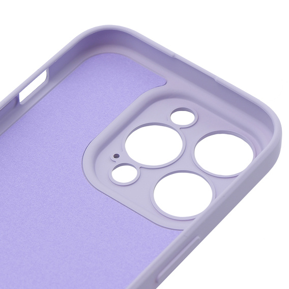 Obal na mobil pre iPhone 15 Pro Max, Silicone Lite, fialové