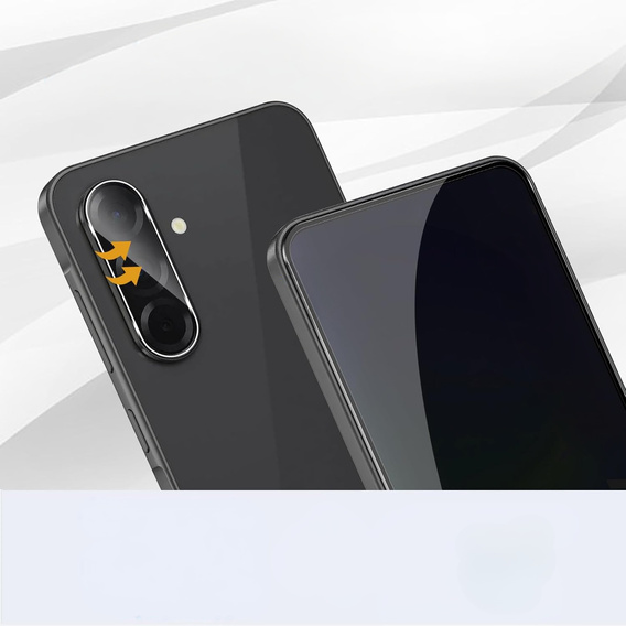 Tvrdené sklo na fotoaparát pre Samsung Galaxy A36, priehľadné