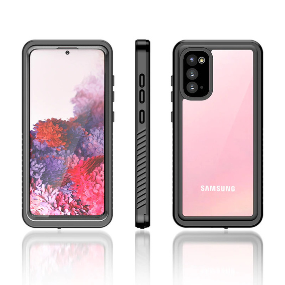 Vodotesné puzdro IP68 pre Samsung Galaxy S20 FE, čierne