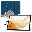Puzdro pre Samsung Galaxy Tab S9 Plus, Smartcase, sleeping cat
