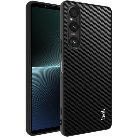 IMAK Obal na mobil pre Sony Xperia 1V, LX-5 Series, Carbon, čierne