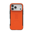 Puzdro Urban Armor Gear pre iPhone 17 Pro Max, Civilian MagSafe, oranžové