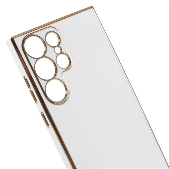 Puzdro pre Samsung Galaxy S24 Ultra, Glamour CamShield, biele