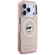 Karl Lagerfeld IML Choupette Head Logo MagSafe puzdro na telefón pre iPhone 17 Pro Max