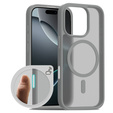 ERBORD puzdro s MagSafe pre iPhone 16 Pro, Matte Case, aktívne tlačidlo, matná / titánovo šedá