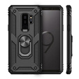 Pancierované obal na mobil pre Samsung Galaxy S9+ Plus, Nox Case Ring, čierne