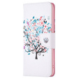 Klapkové puzdro pre Samsung Galaxy M34, Wallet, colorful tree, biele