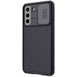 Puzdro pre Samsung Galaxy S21 FE, pancierované Nillkin, CamShield Pro, čierne