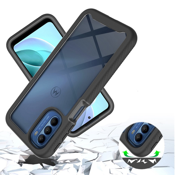 Puzdro pre Motorola Moto G31/G41, Shockproof, s fóliou, modré