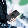 Puzdro pre Oppo A98 5G, Frosted Ring, čierne