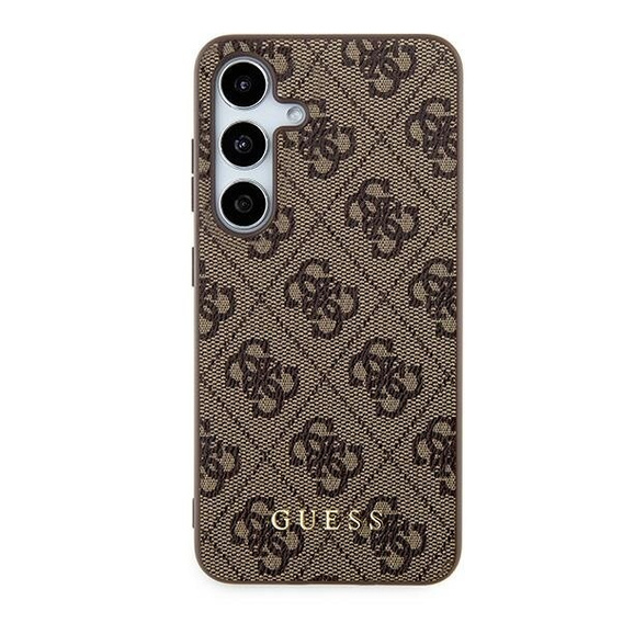 GUESS Obal na mobil pre Samsung Galaxy A55, 4G Charms Collection Hardcase, hnedé