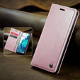 CASEME flipové puzdro pre Samsung Galaxy S20 FE / 5G, Waxy Textured, ružové rose gold