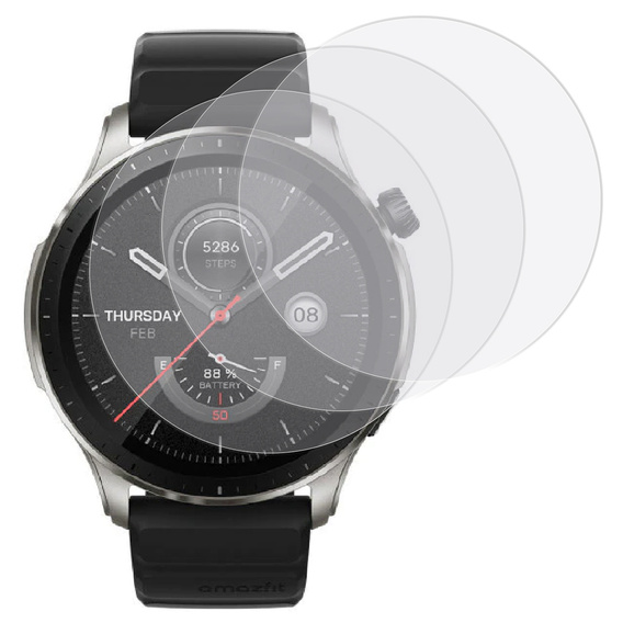 3x ERBORD Hydrogélová fólia pre Amazfit GTR 4